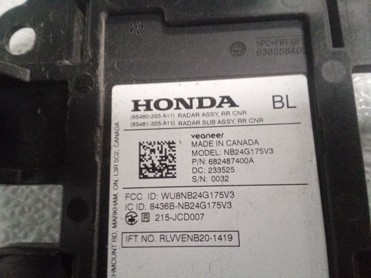 Driver Camera/Projector Radar Unit Blind Spot Alert Fits 23-25 INTEGRA 366957