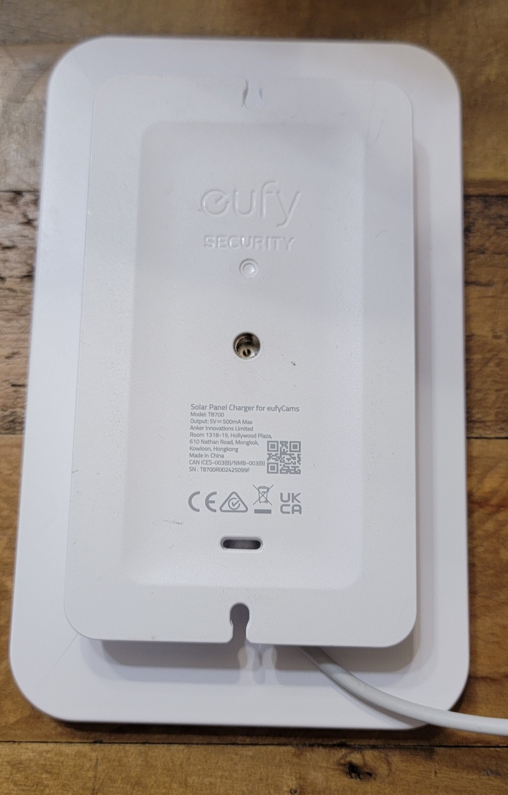 Eufy Solar Panel Charger T8700 for eufyCam 5V Outdoor Security Camera