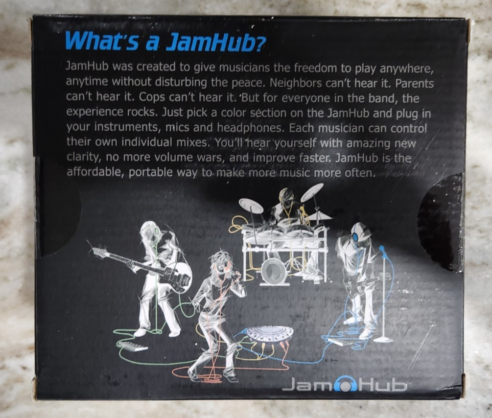 JamHub Jam Hub Stereo Connection 5-pack color coded 12 foot cables