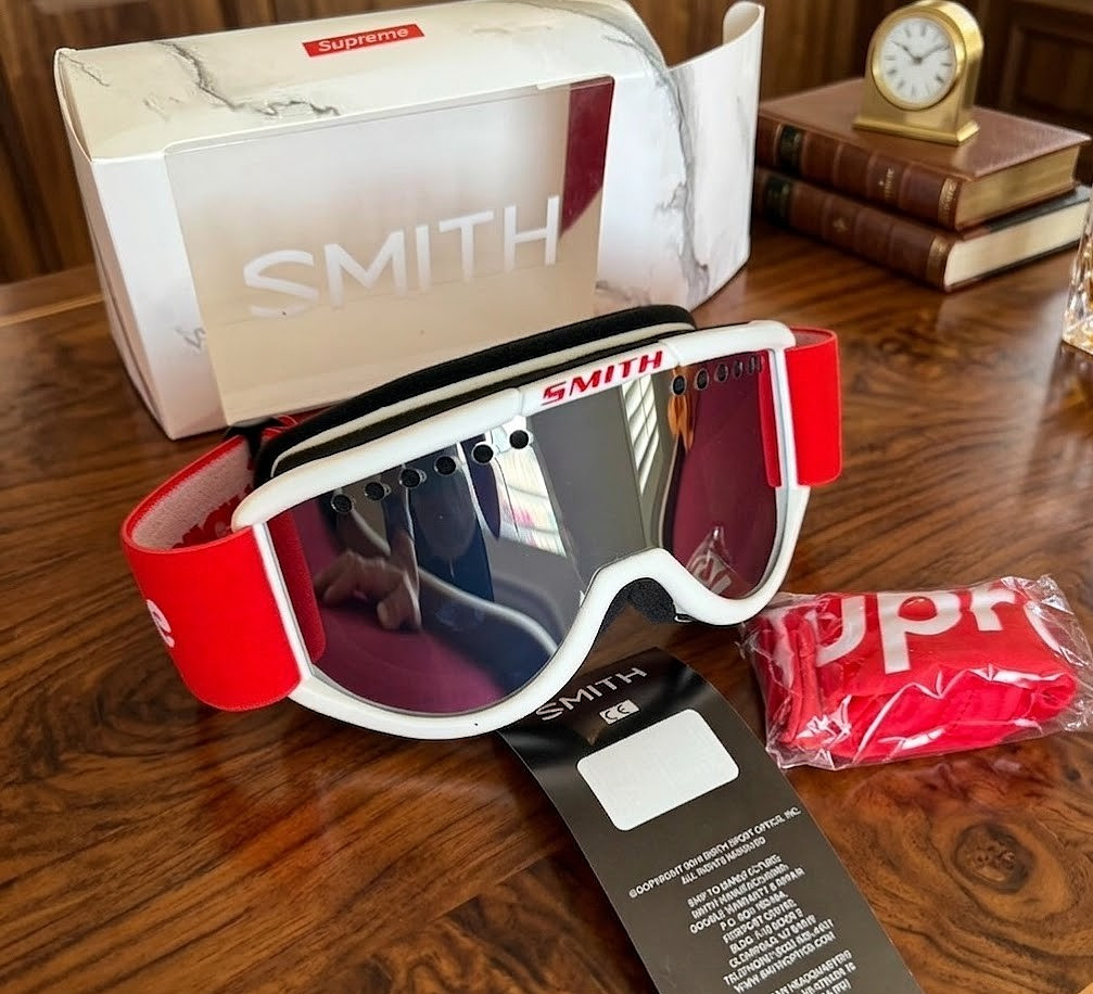 Supreme Smith White Off-Road Goggles Ski Snowboard ATV Dirt Bike New 2026