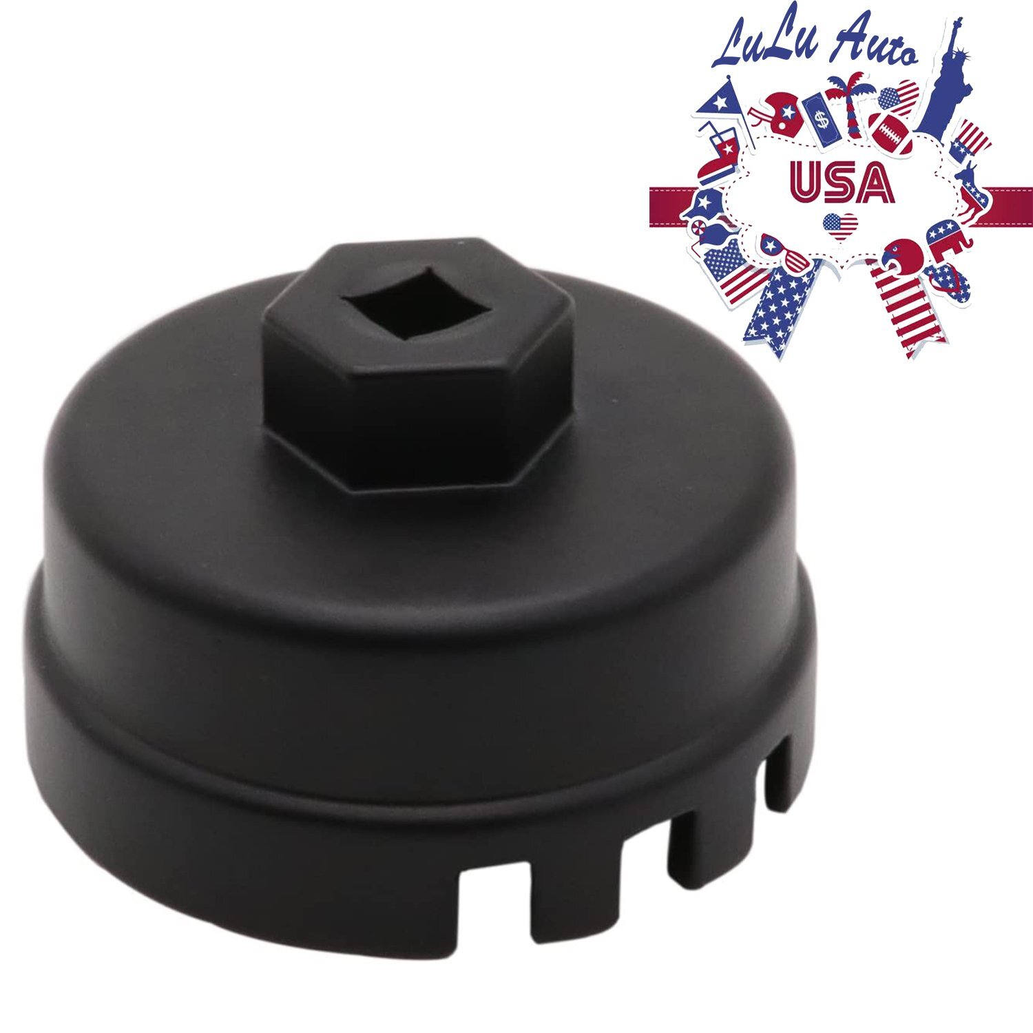 Oil Filter 64mm 14 Flute Aluminum Cap Wrench M01 for Toyota Lexus CT200h Scion