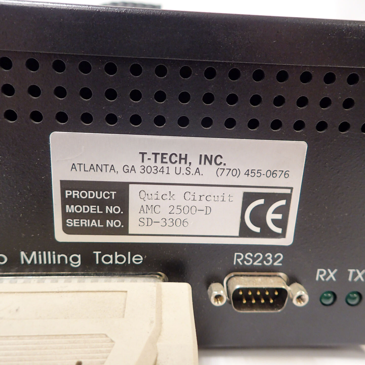 T-TECH QUICK CIRCUIT BOARD PROTOTYPING SYSTEM AMC 5000 MILLING TABLE CONTROLLER