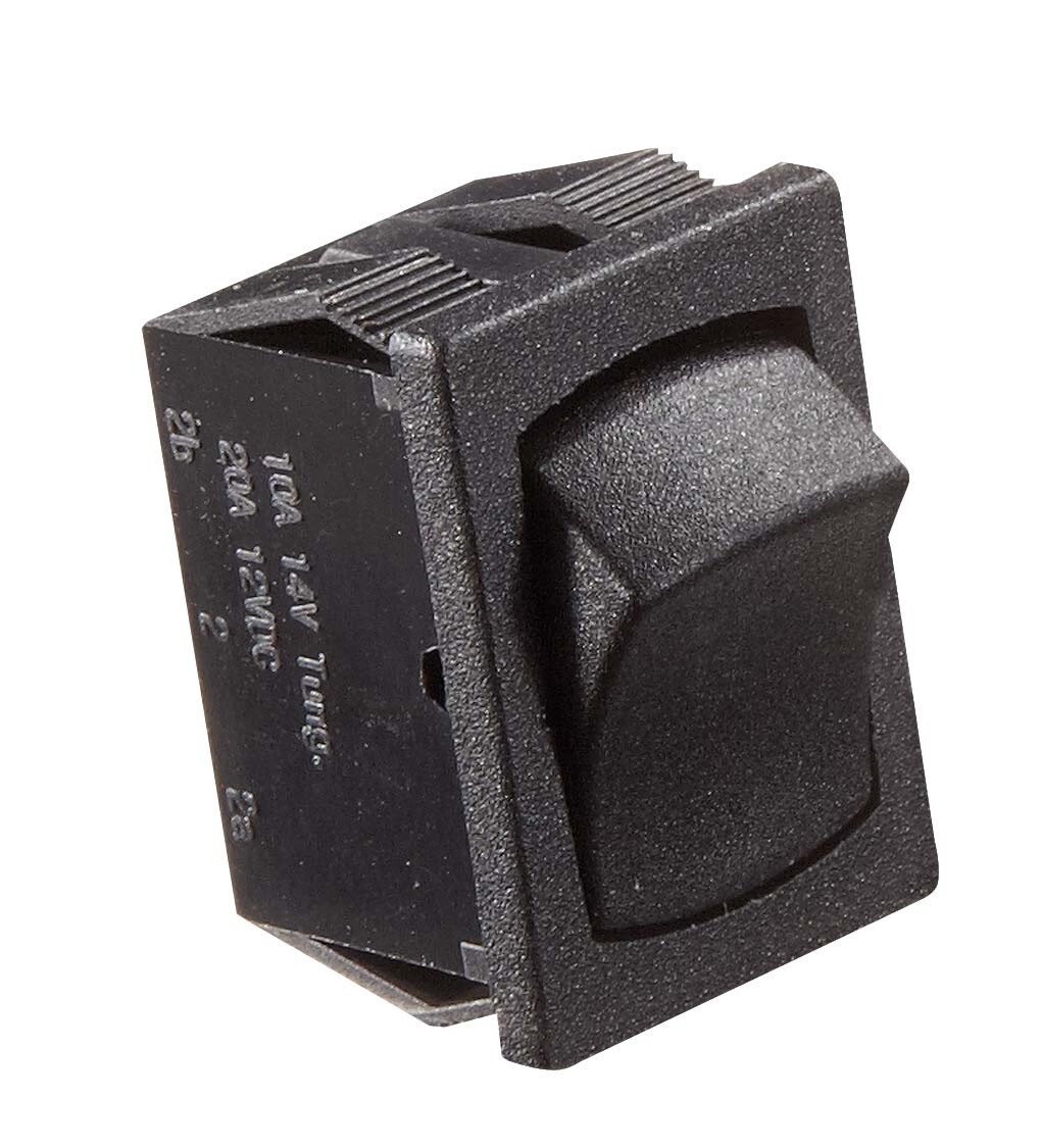RV Designer S431 Multi-Purpose Rocker Switch, Black, 10 AMP Max, DAS