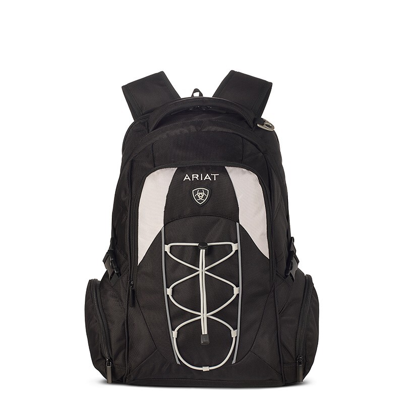 ARIAT Large Black Canvas Sport Backpack