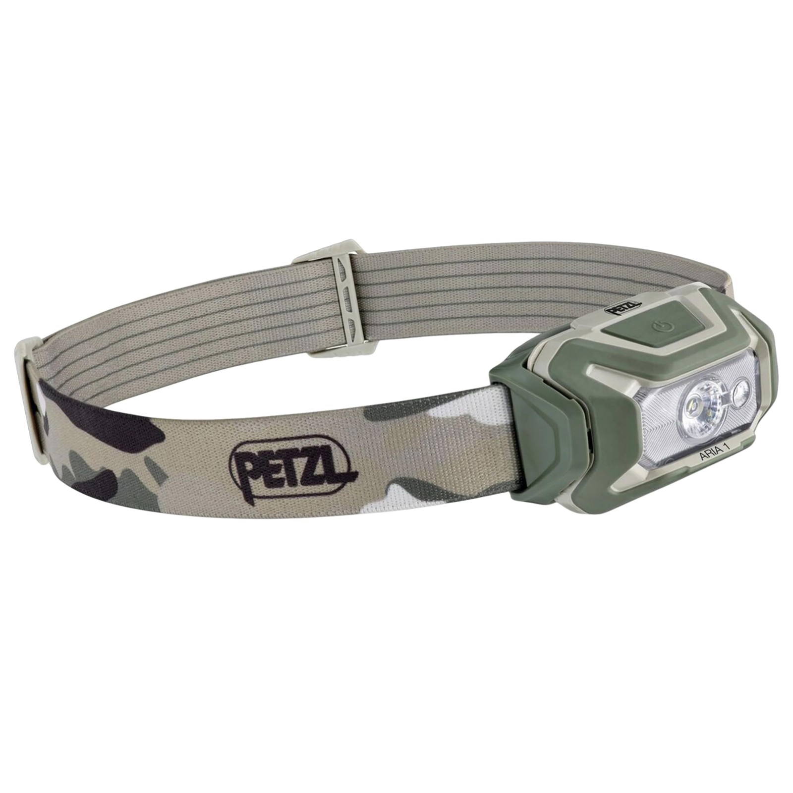 PETZL ARIA 2R RGB Headlamp - Camouflage (600 lm) Rechargeable (Core) - 625lm Ca