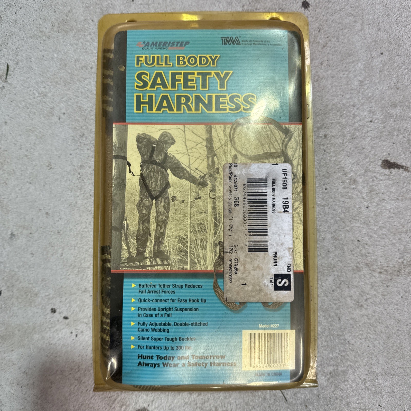 Ameristep Camo Full Body Hunter Safety Harness Fully Adjustable Quick Release