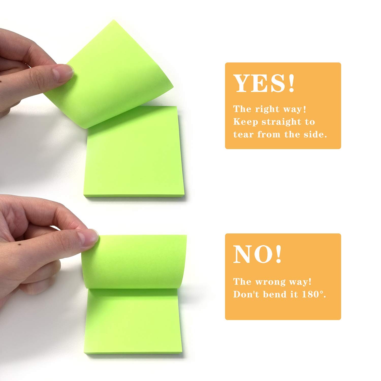 Phthdoty 8 Pads Pop Up Sticky Notes 3x3 Refills Bright Colors Self-Stick Notes P