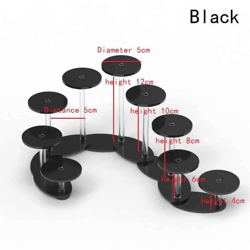 9 Tiered Acrylic Display Rack Stand Jewelry Cake Ring Cup Nail Show Holder Home