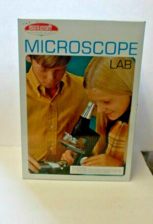 Vintage 1960's SkilCraft Microscope Lab W/Metal Case  No Accessories AS IS