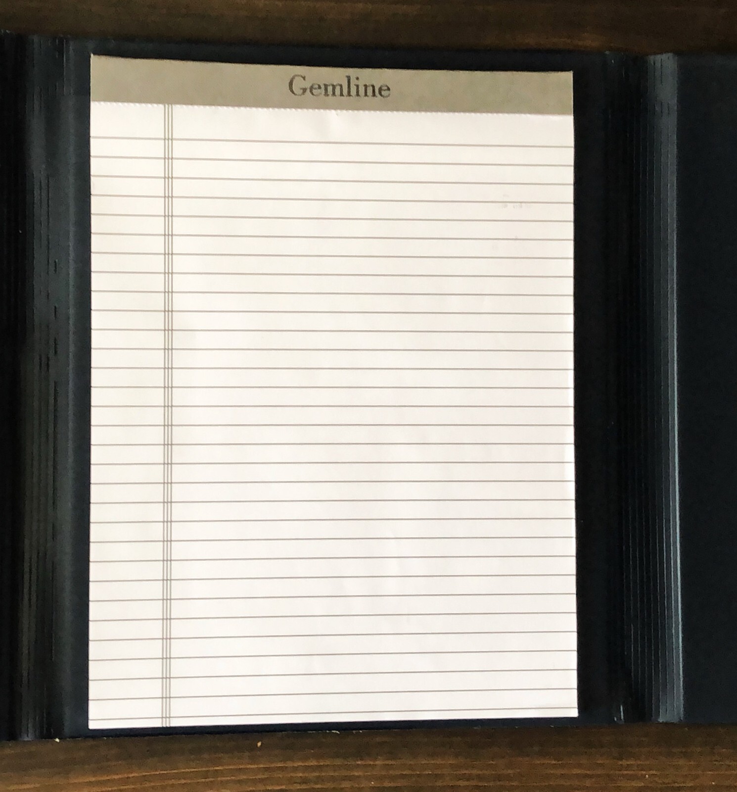 Vintage Wellfleet Communications Black Notepad Portfolio Holder