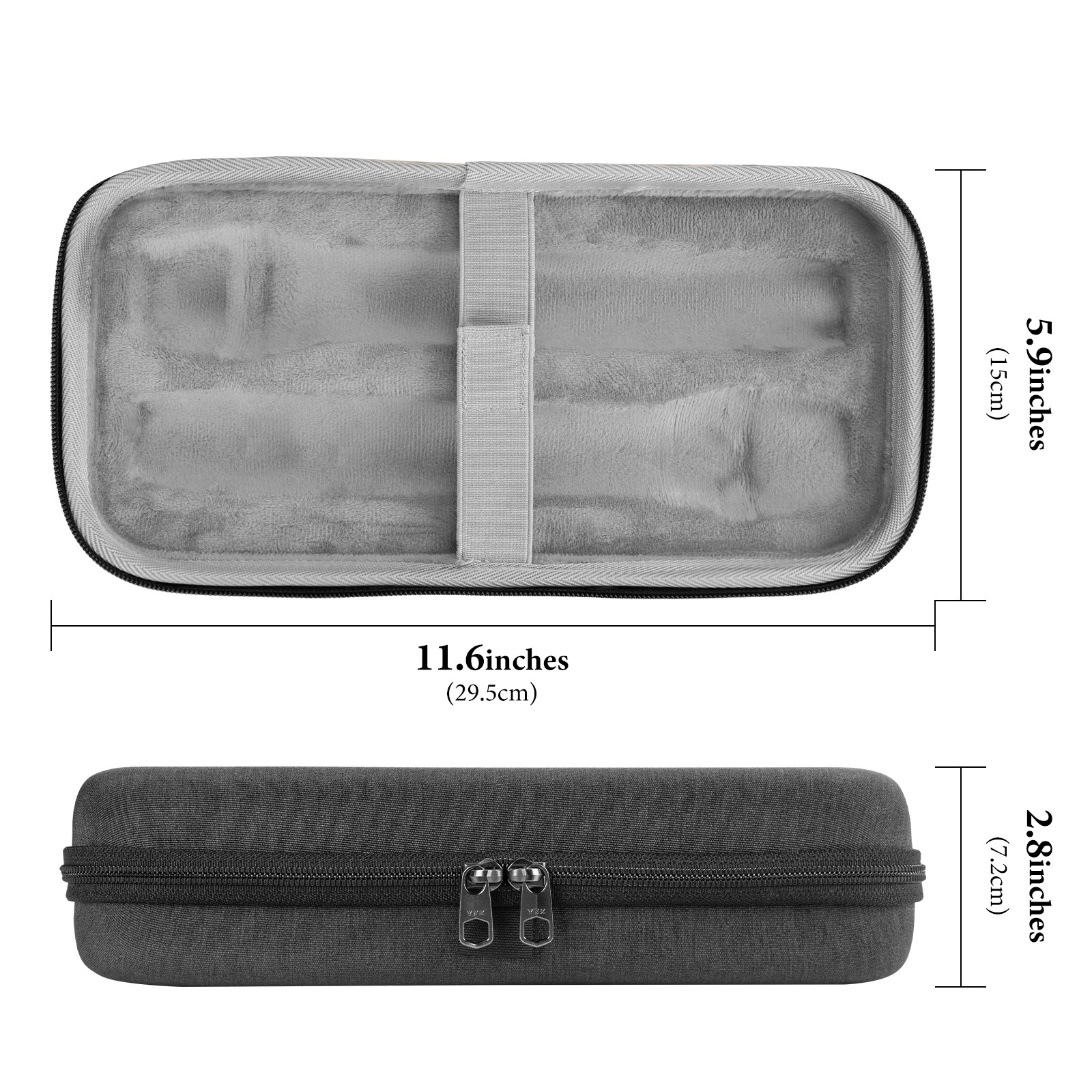 Geekria Microphone Hard Shell Travel Case (Dark Gray)