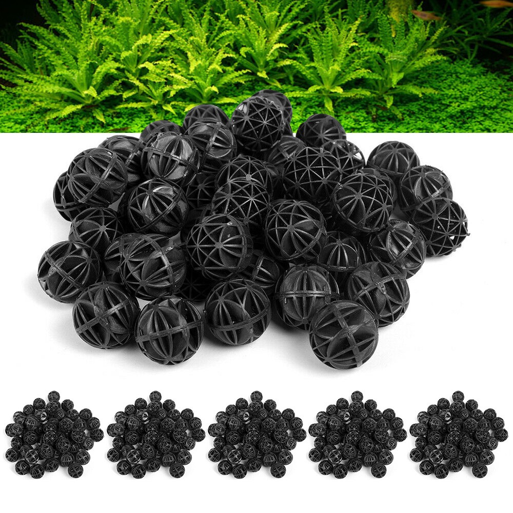 50/100/200/300pcs Aquarium Bio Balls 1" Filter Media Wet/Dry Fish Pond Reef