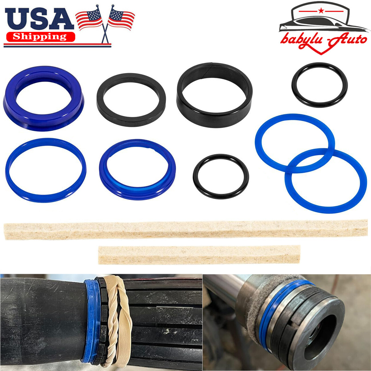 Rotary Lift Cylinder Seal Kit for SPO9 SP0A9 SPO7 SPOA7 SPO88 FJ783 FJ7664 Texas