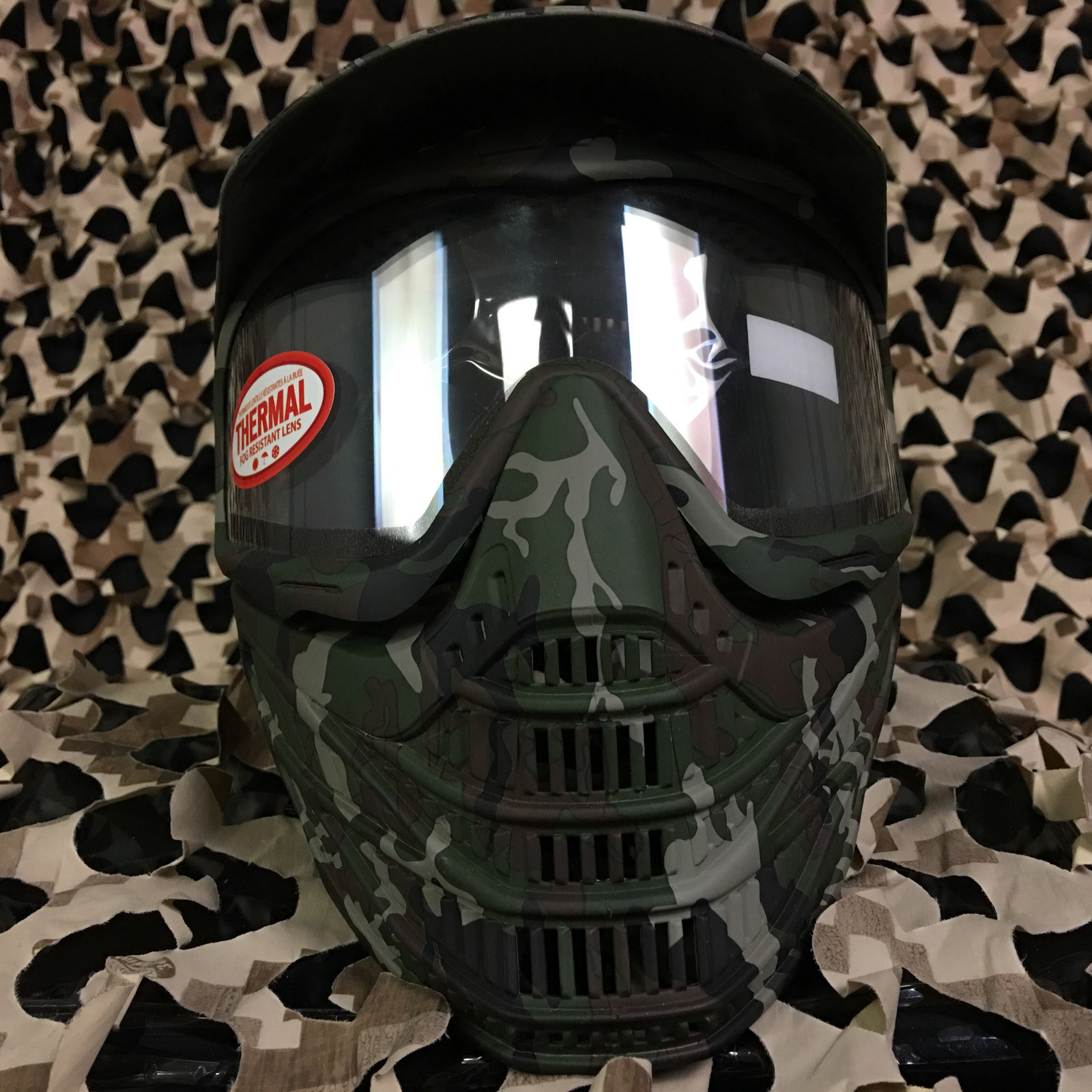 NEW JT Flex 8 Full Coverage Thermal Paintball Mask Helmet Goggle - Camo