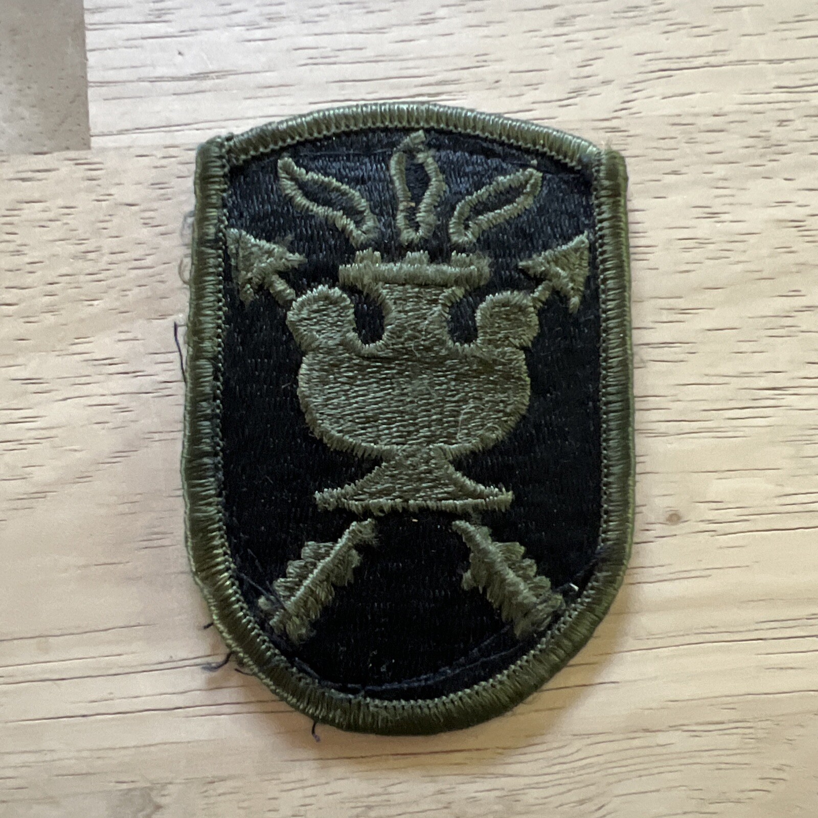 US Army JFK Special Warfare Center and School SWCS "Swick" SD Patch Olive Black