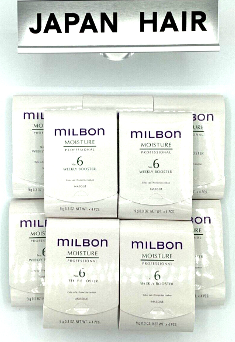 (set of 10)　milbon moisture No.6 Treatment (9g×4pck)weekly booster