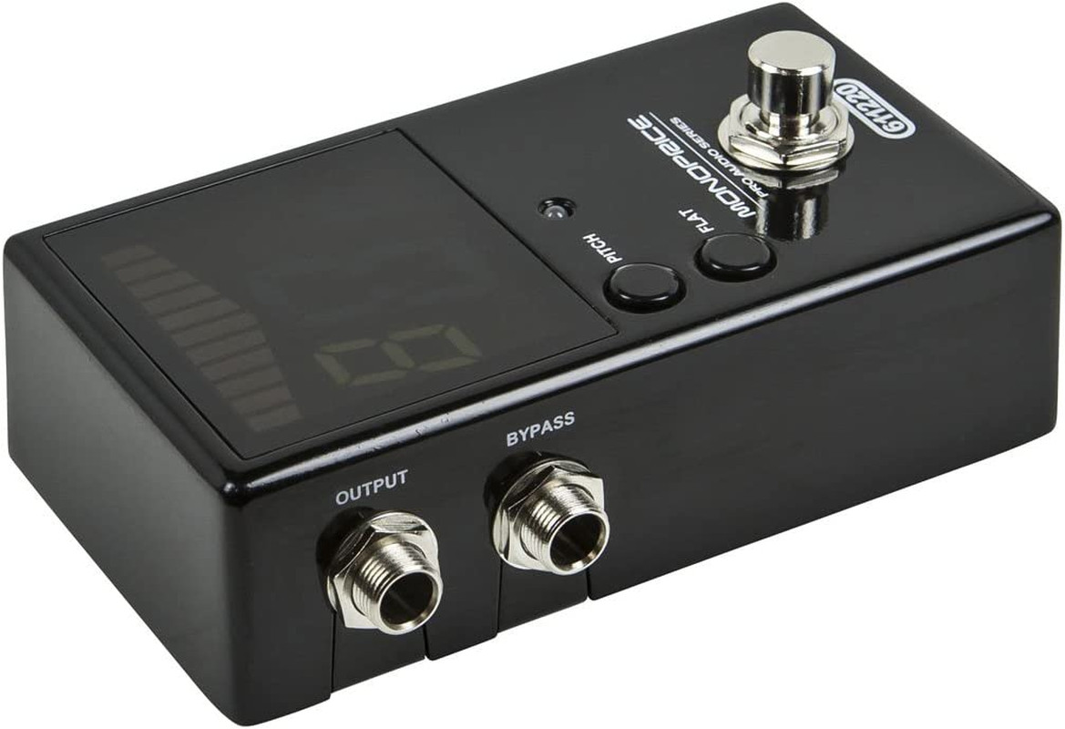 Chromatic Pedal Tuner - Black, Normal & True-Bypass Outputs, Easy to Tune Your B