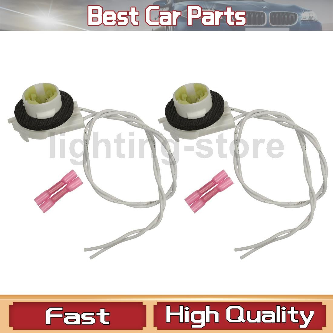 Daytime Running Light Socket Fits Chevy 2007-2007 Avalanche 2 pcs