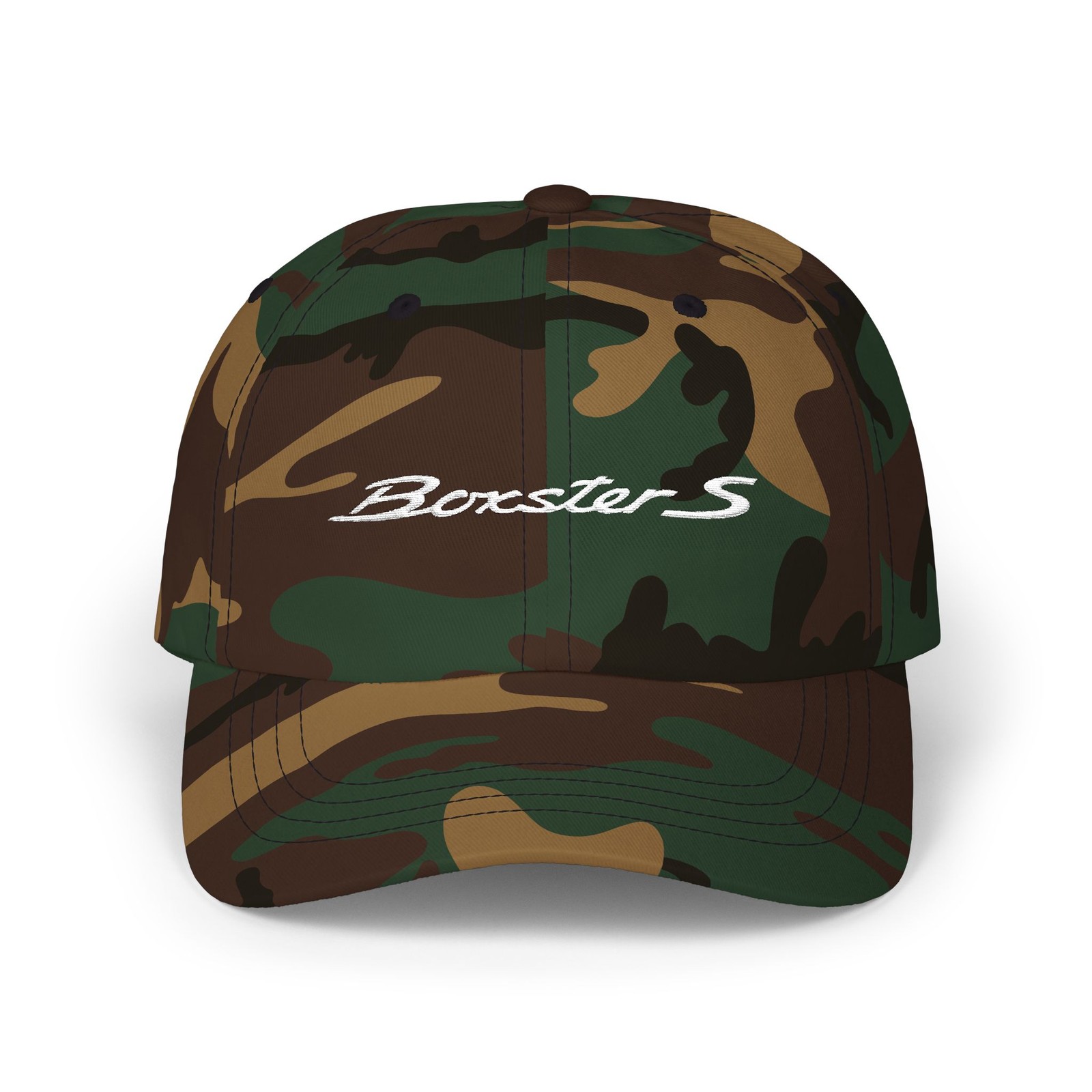Porsche Boxster S Embroidered Emblem Script on Dad Hat / Cap 986 987 981 982