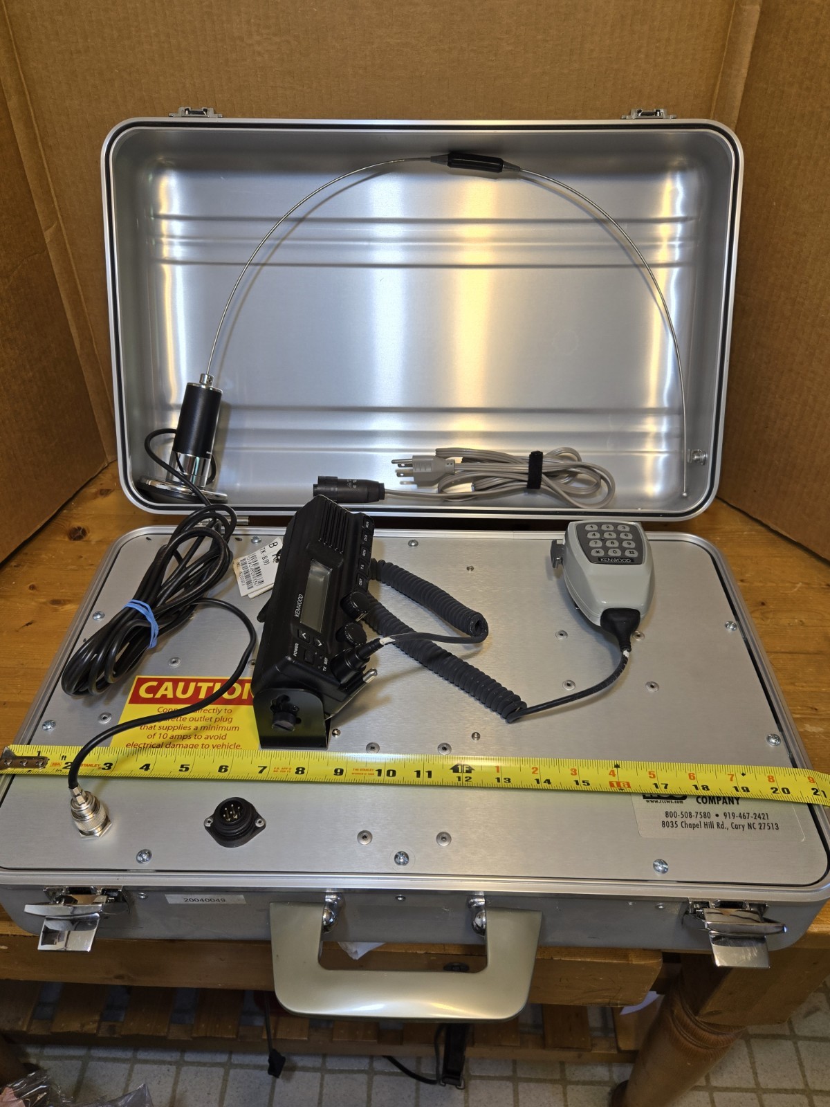 Kenwood TK-890 Dual-Band Mobile Radio Set + Antenna in Halliburton Zero Case NOS