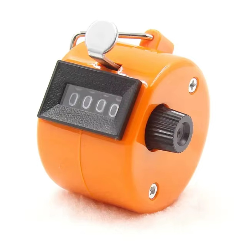 4 Digit Number Counters Plastic Shell Hand Finger Display Manual Counting Tally
