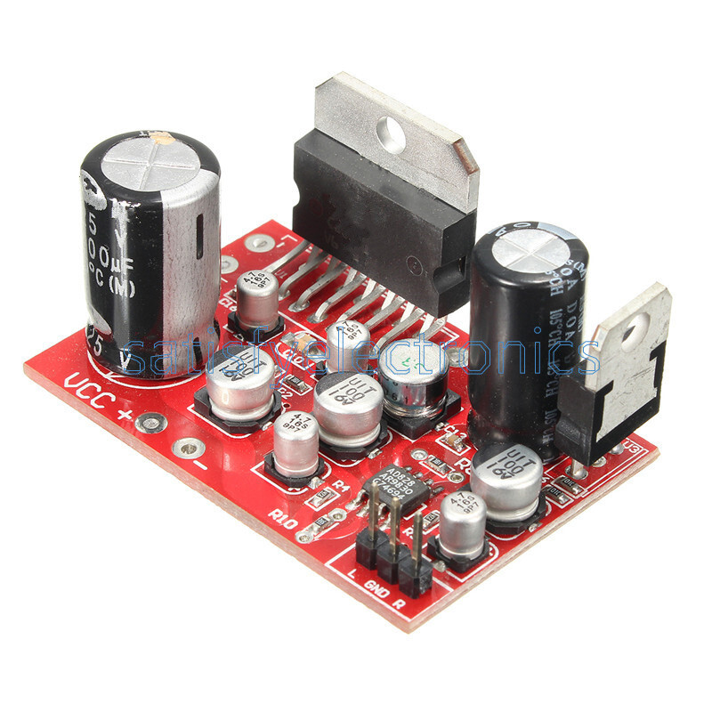 TDA7379 38W+38W Stereo Amplifier Board w/ DC 12V AD828 Preamp super than NE5532