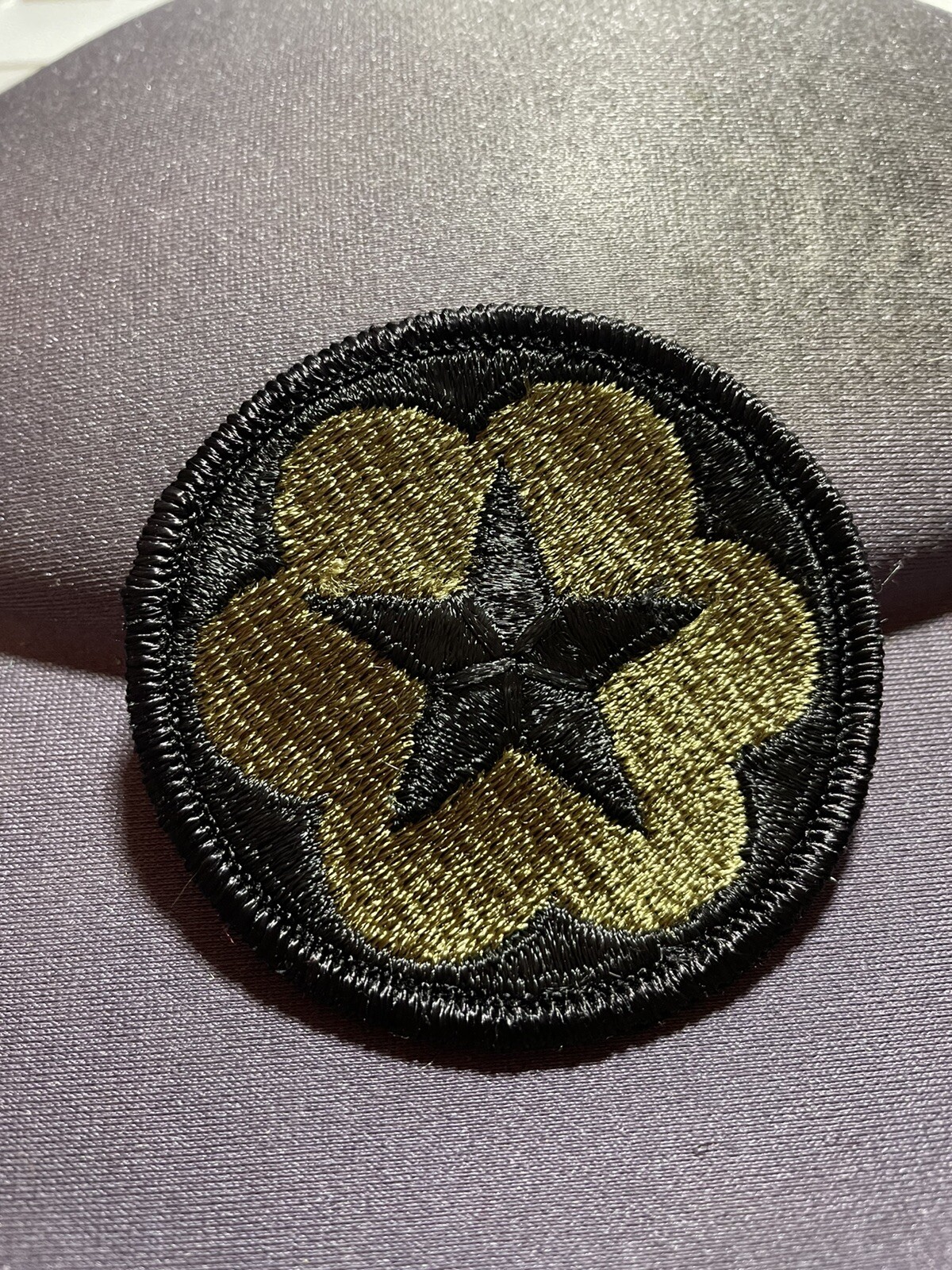 VIETNAM US ARMY STAFF SUPPORT PATCH WITH M/E, DATED 1/1972 SUBDUED