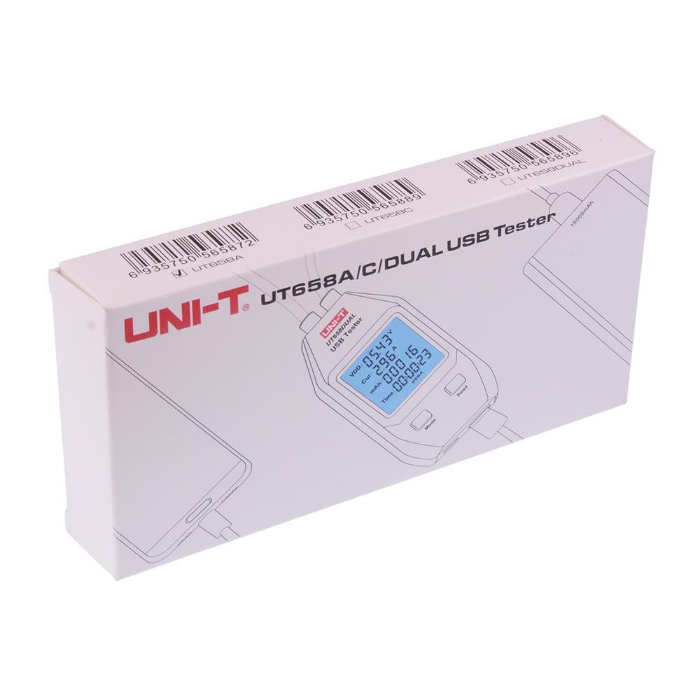 UT658A USB 'A' Cable Tester Voltage Current Power Uni-T