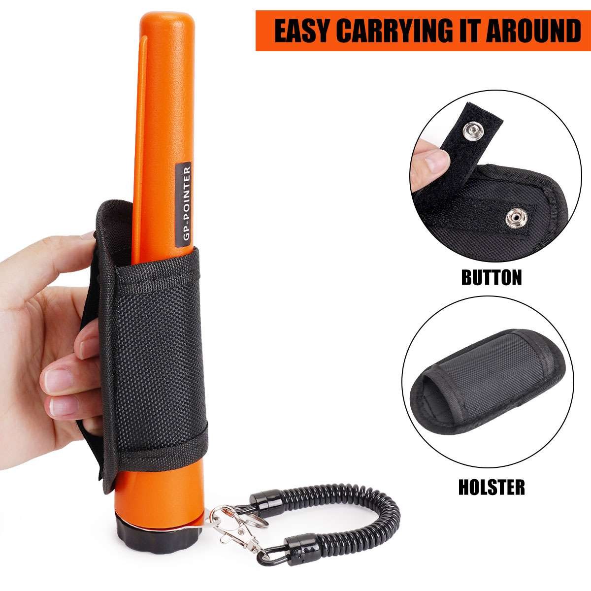 Metal Detector HandHeld Pro Pinpointer Pointer Probe Waterproof Sensitive Tester