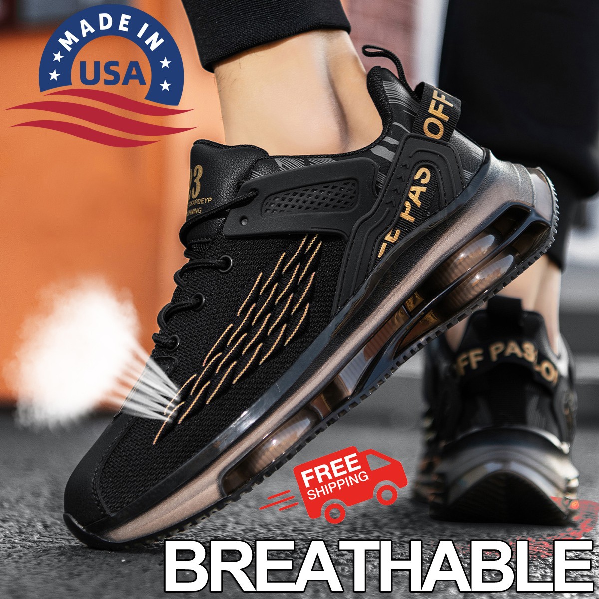 New Mens Breathable Non-slip Sports Shoes Outdoor Casual Athletic Tennis Jogging