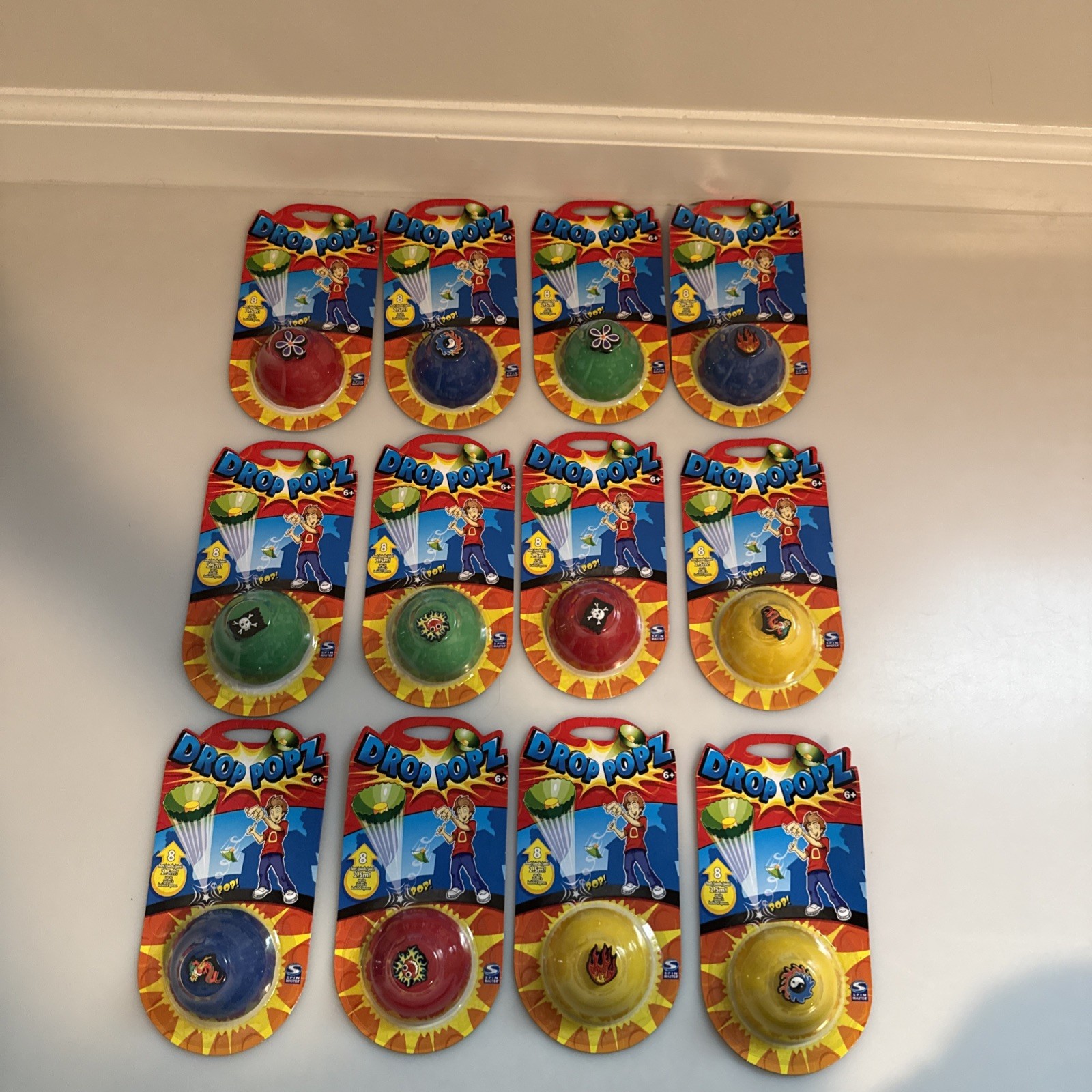 Mixed Lot Of 12 Drop Popz! Jumps Up To 8 Feet New Sealed 2007. Spin Master