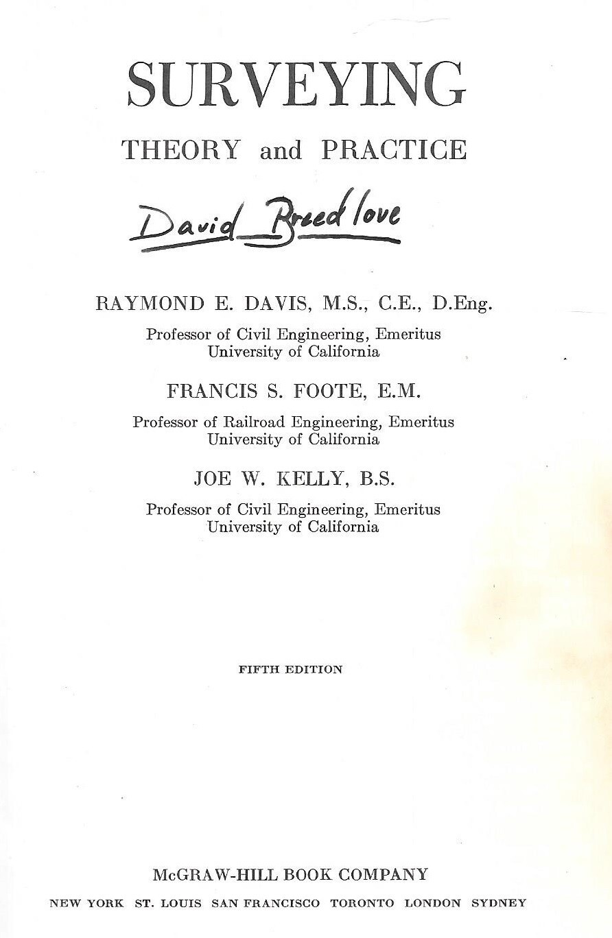 SURVEYING THEORY & PRACTICE - 5th Edit., 1966