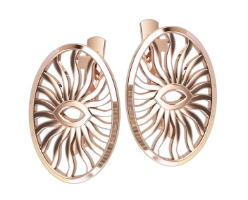 2 pairs Earring Wax patterns for Lost Wax Casting/injection wax model _41188