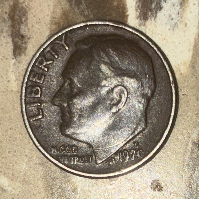 1977 Roosevelt Dime 10C Philadelphia Business Strike Copper KM#195