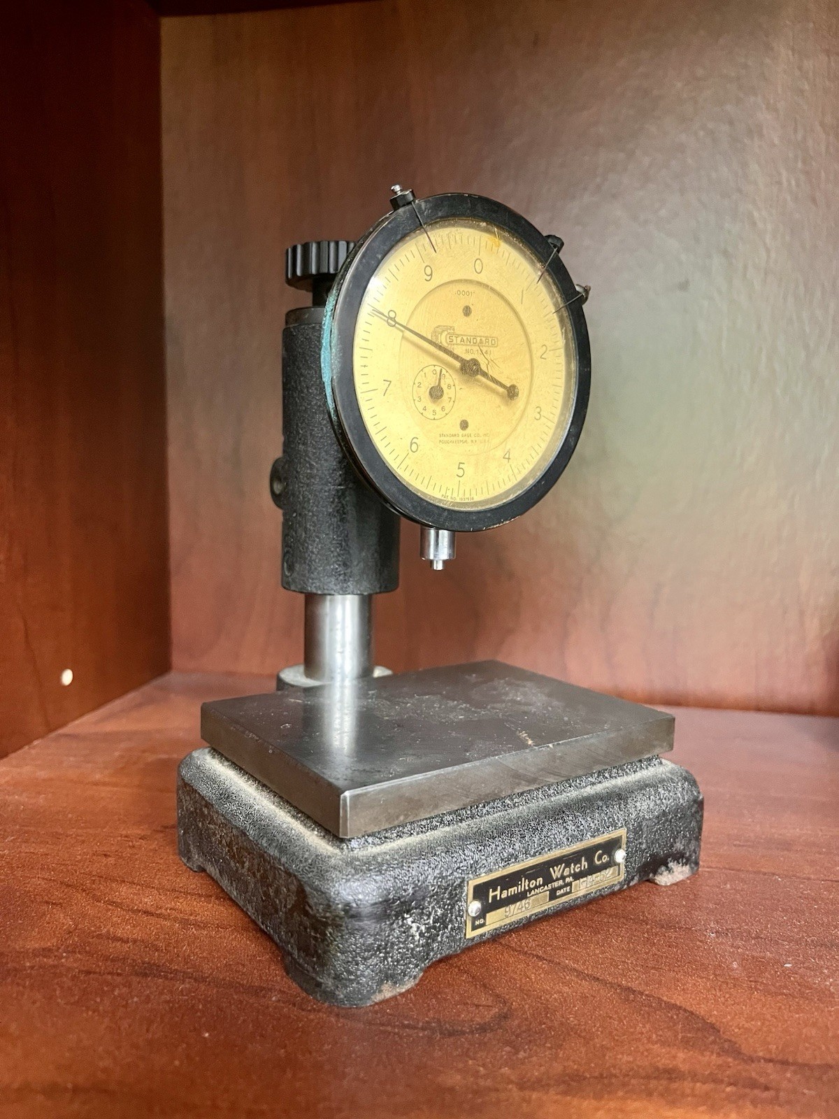 Hamilton Watch Company Base With Standard Dial Indicator No 1341 Unique Piece