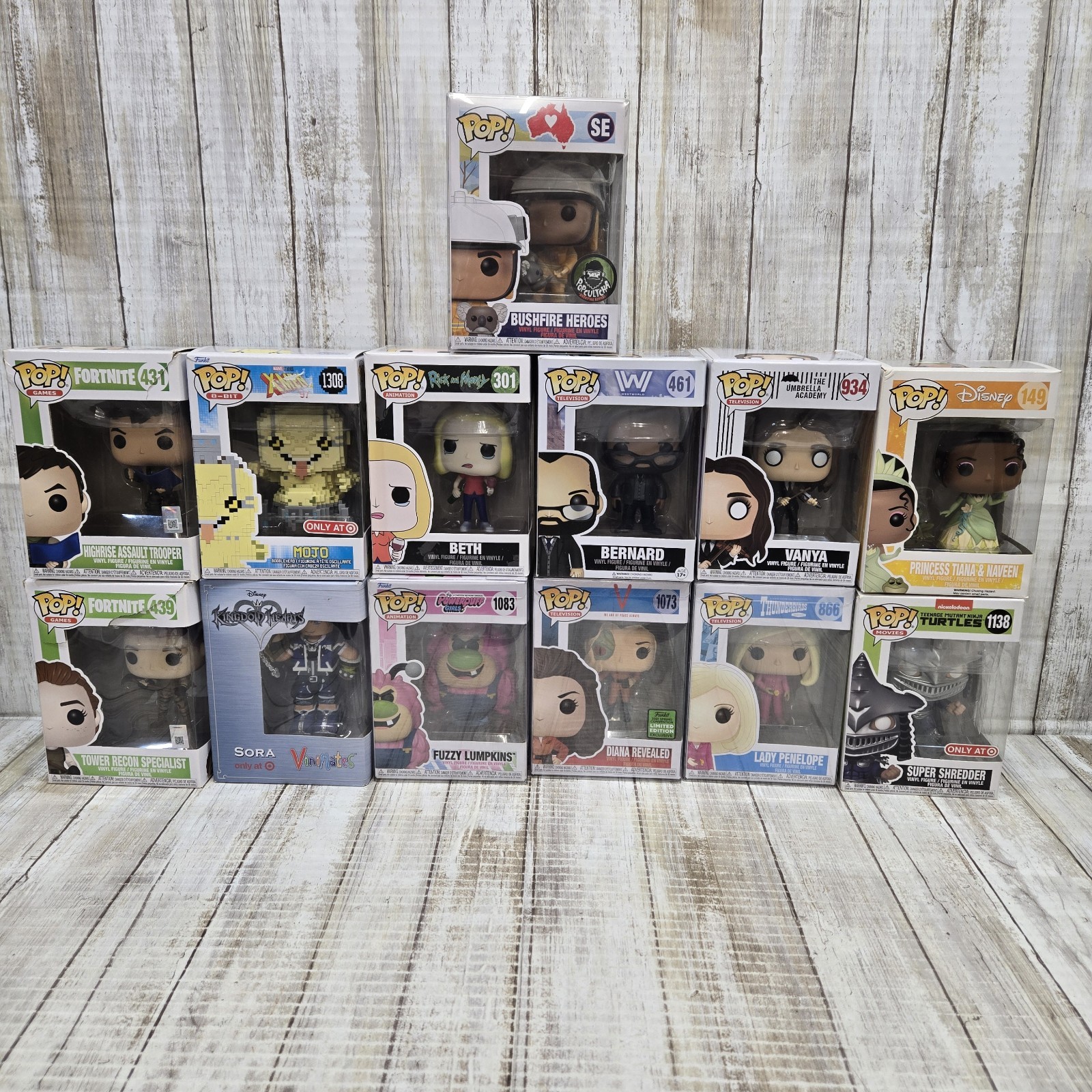 Lot Of 13 Funko Pops - TV Shows, Video Games, Movies