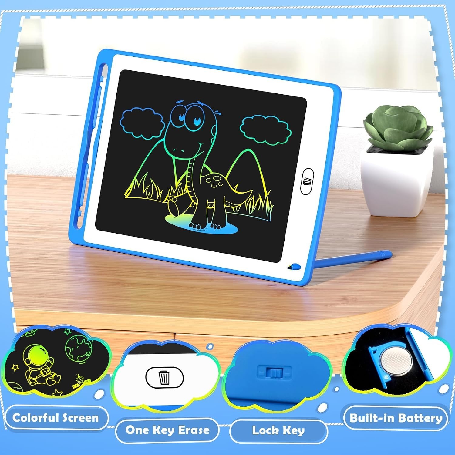 Colorful Educational Doodle Board