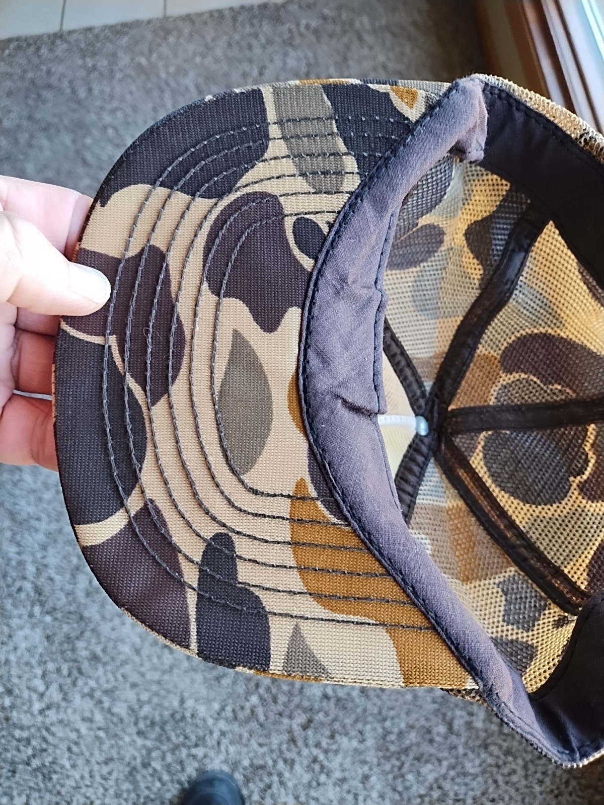 Iowa Big Cock Country Camo Trucker Hat Mesh Snapback Cap Pheasant Hunting USA