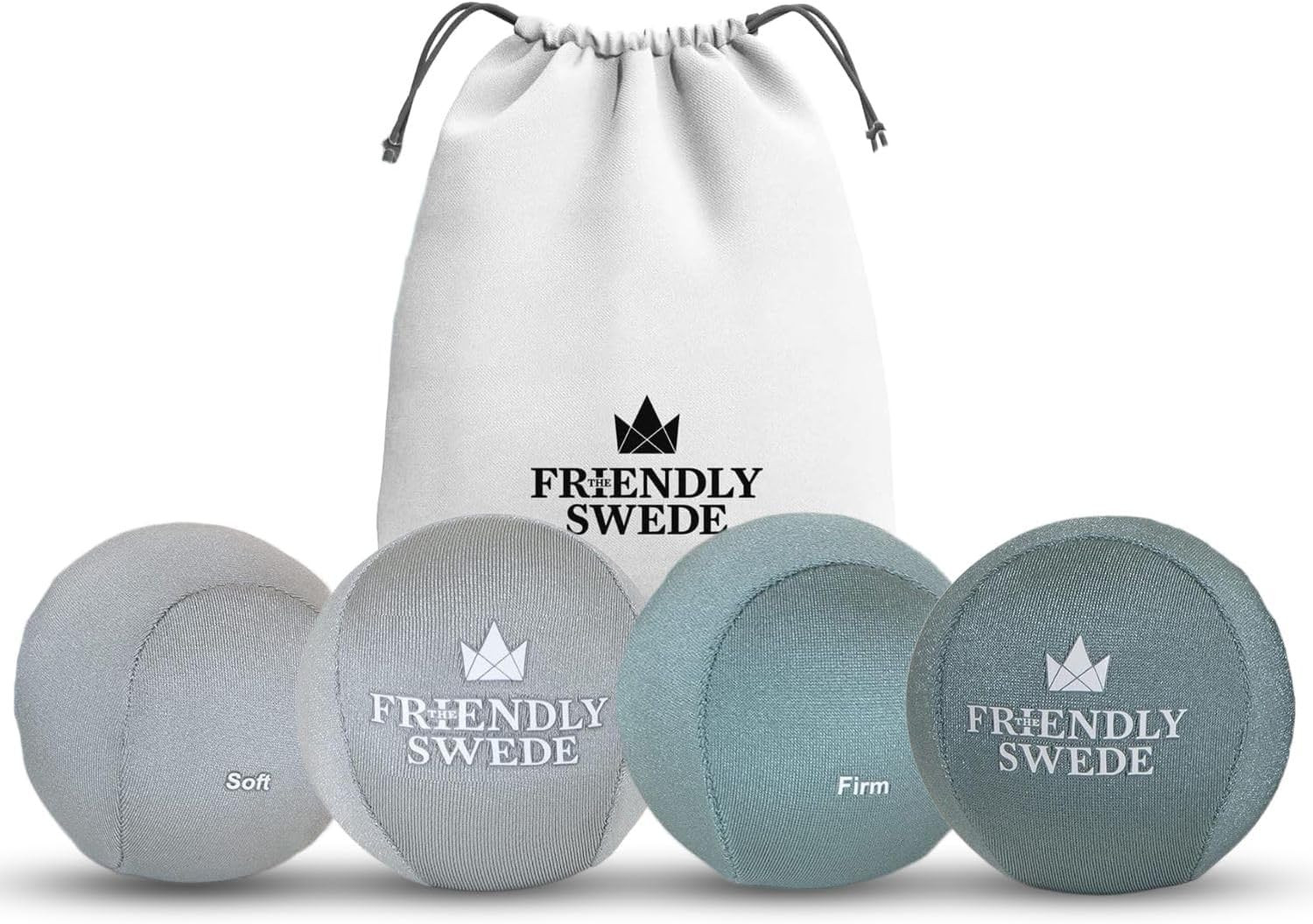 Stress Balls for Adults - Hand Therapy Ball and Hand Exerciser - 4 Pack of Stres