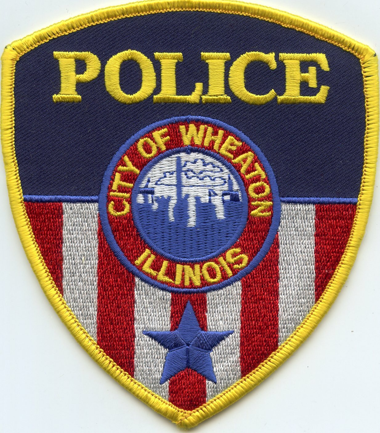 WHEATON ILLINOIS IL colorful POLICE PATCH