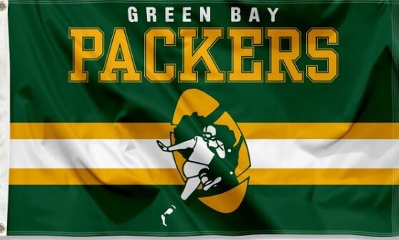 Green Bay Packers Retro Throwback 3x5 Ft Flag Banner