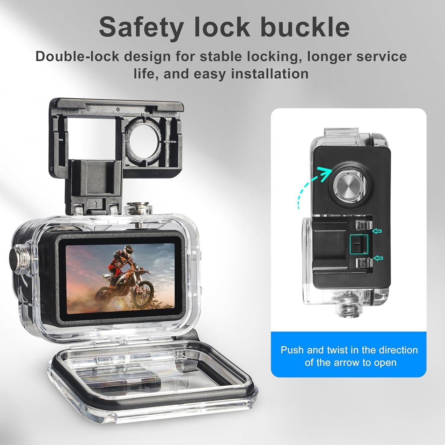 196FT Waterproof Case for DJI Osmo Action 5/4/3 - Ultimate Diving Protection