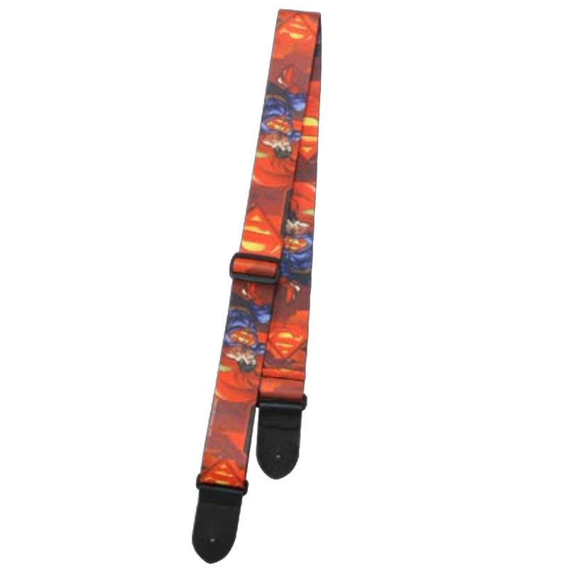 Peavey Dc Comics Superman Polyester 2" Wide Electric Acoustic Guitar Strap New