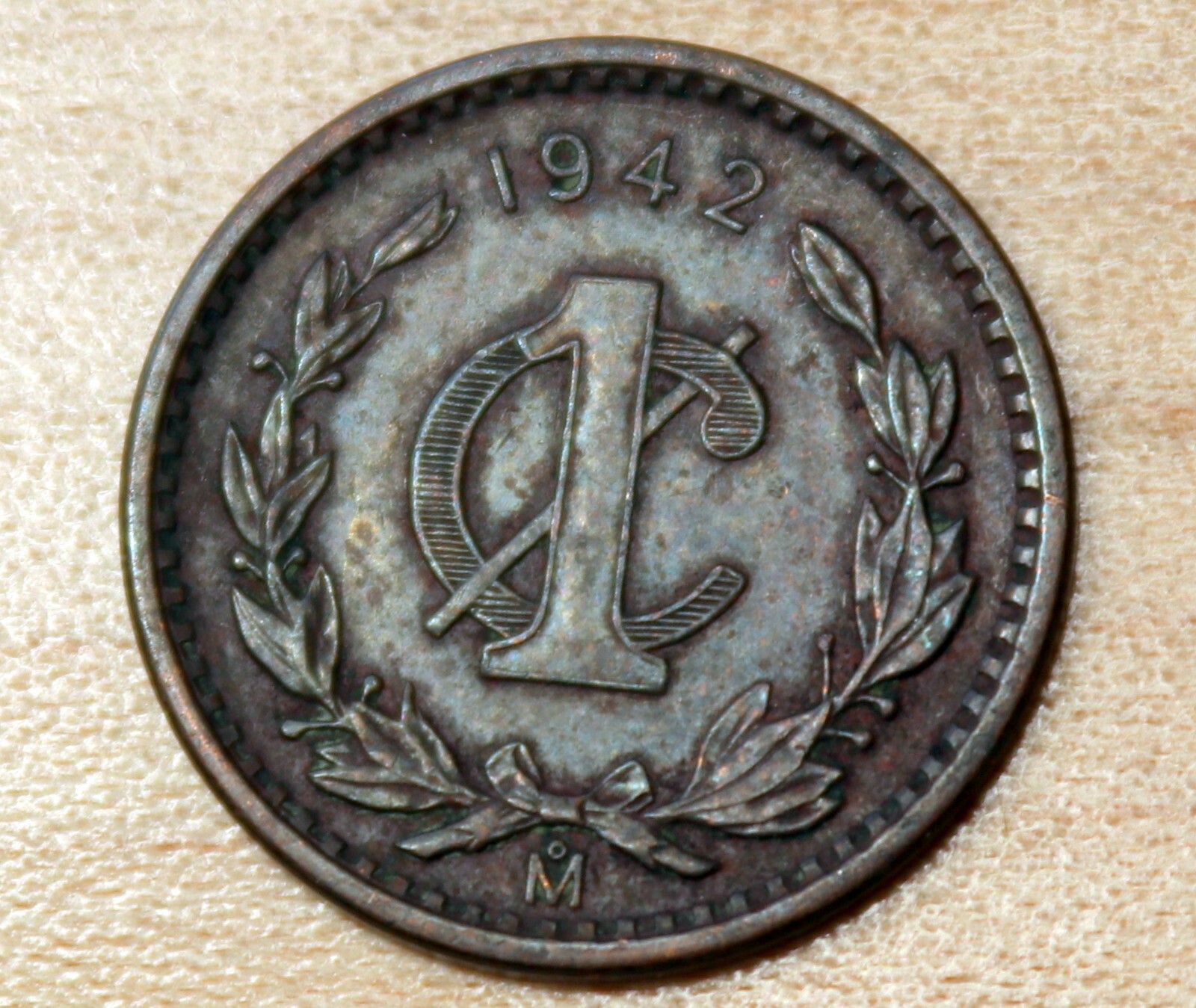 1942 Mexico 1 Centavo