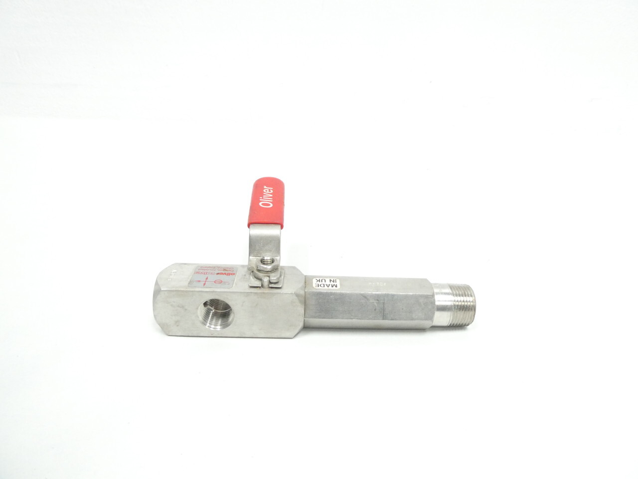 Oliver B6XGM175-50S/4"EXT/FS/PE/PP/VP Stainless Needle Valve 1/2in X 3/4in Npt