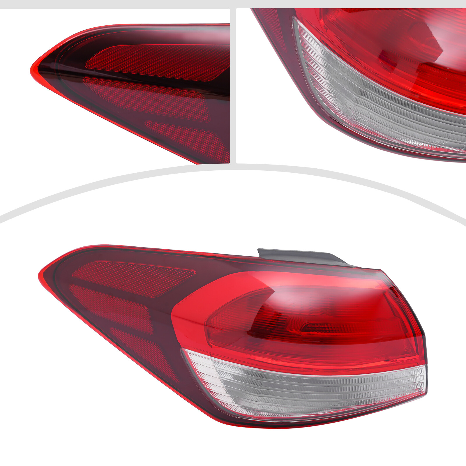 Left Driver Side Halogen Outer Tail Light Taillamp for 2017 2018 Kia Forte Sedan