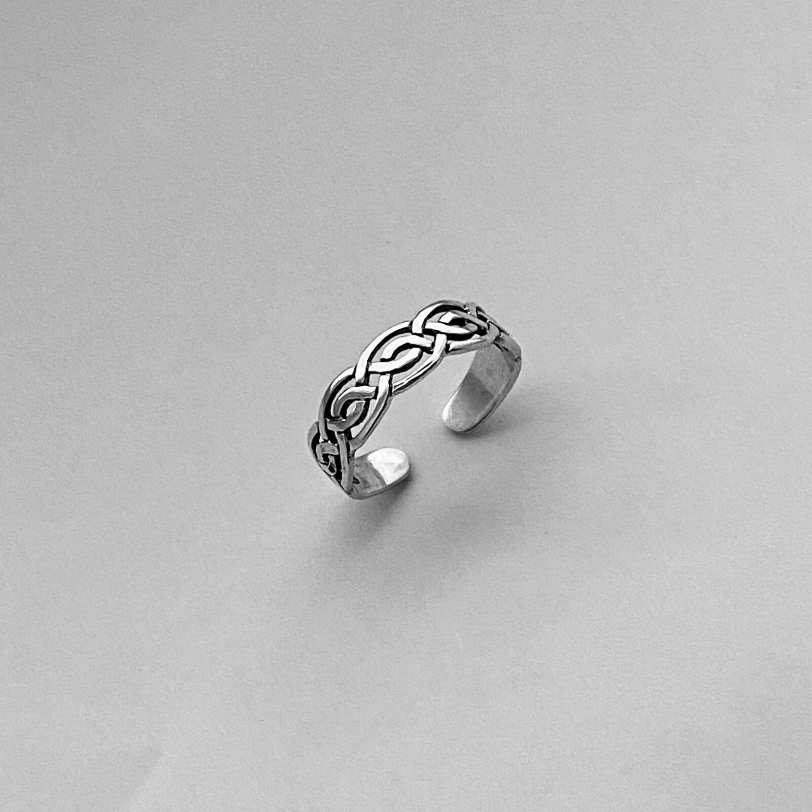 Sterling Silver Celtic Toe Ring, Silver Rings, Celtic Ring, Boho Ring