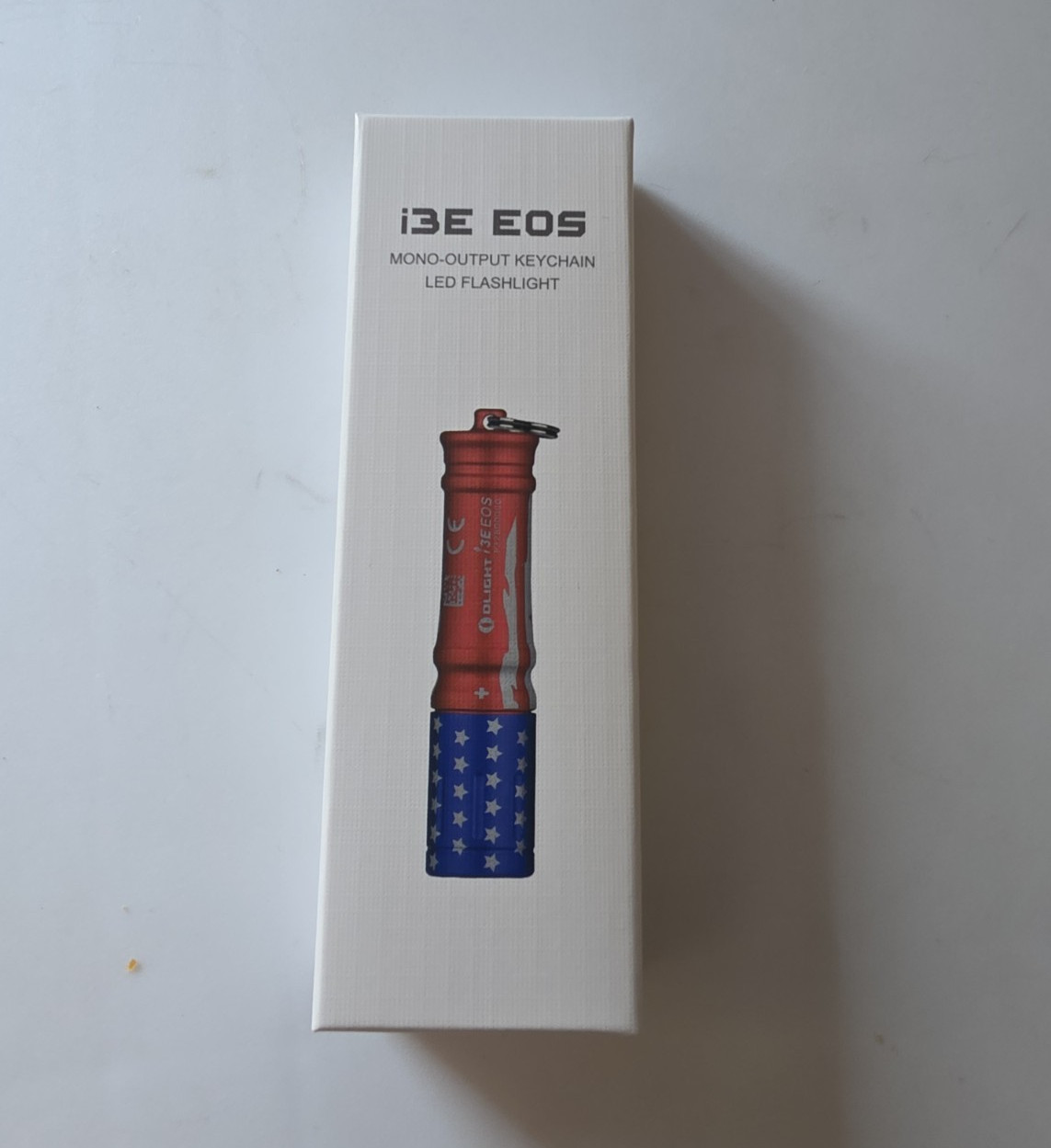 Olight i3E EOS LED Keychain Flashlight Red Aluminum 1x AAA 1.5V