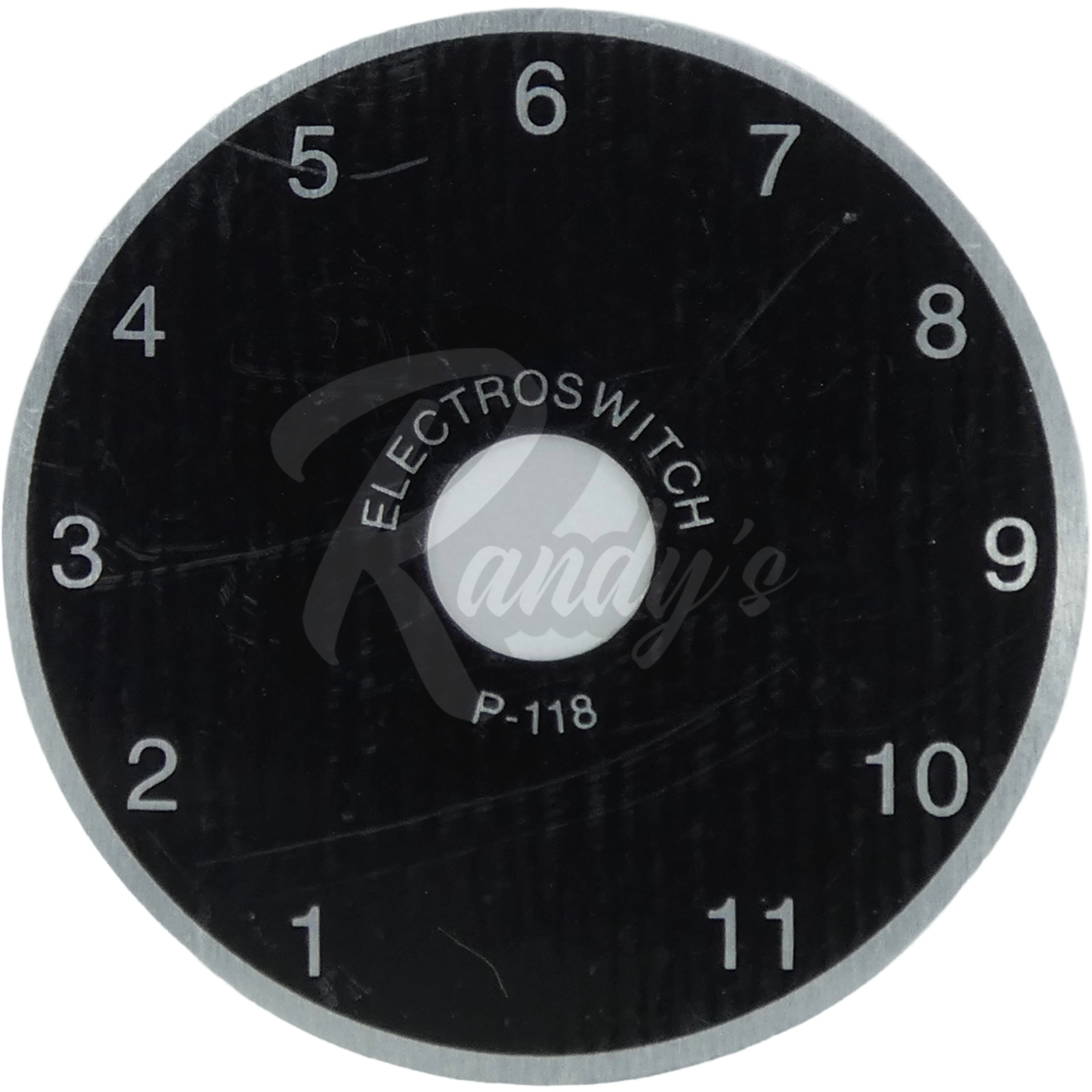 Electroswitch Rotary Switch Dial Plate (1 thru 11) - Fits Gibson® Varitone