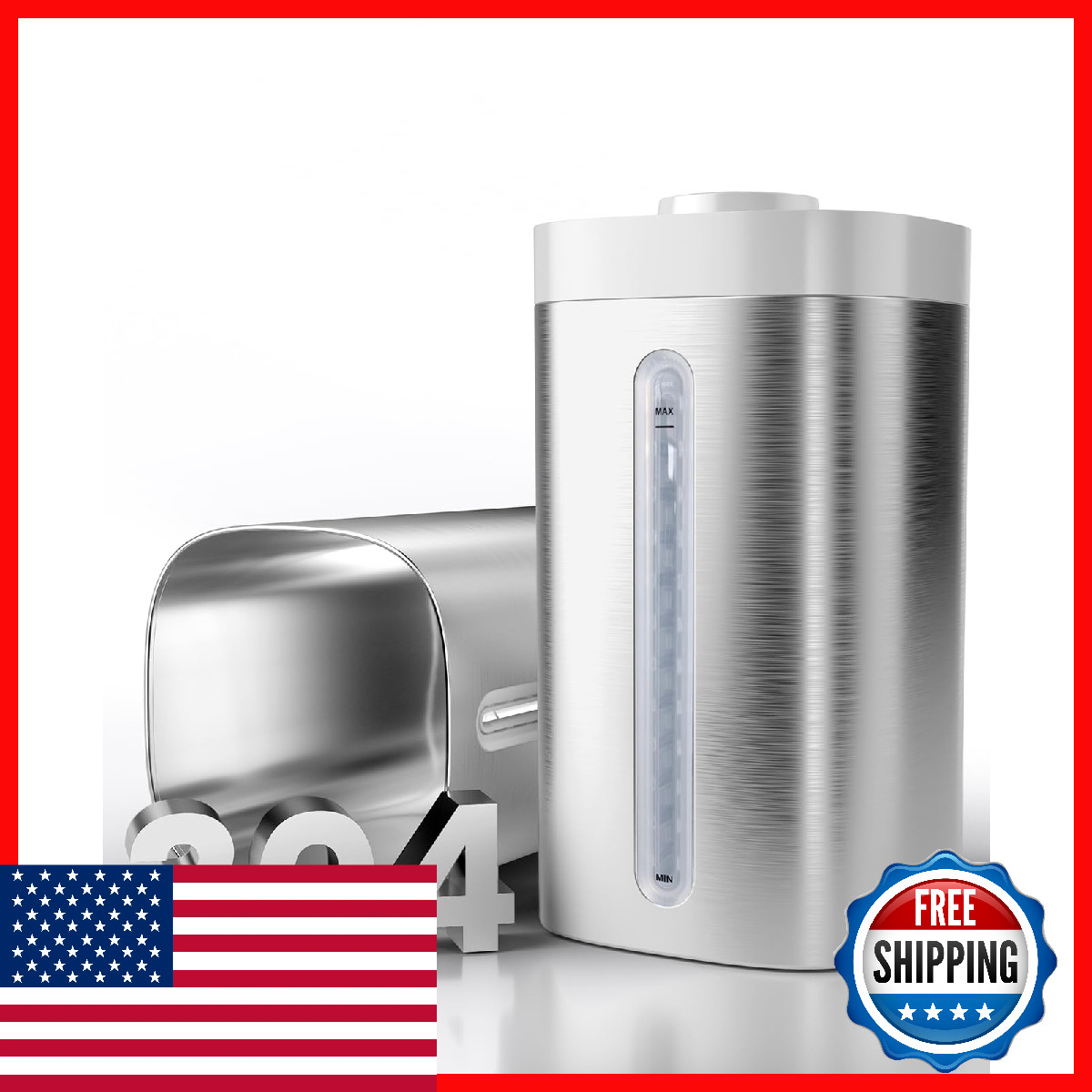 & Stainless Steel Humidifier Easy To Clean Dishwasher Safe Cool Mist